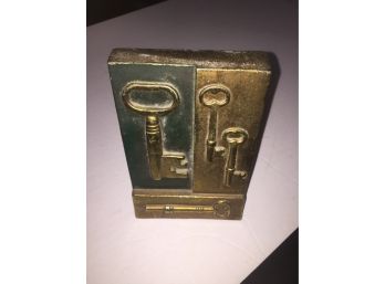 Absolutely Amazing Brass Standing Sculpture Of Keys