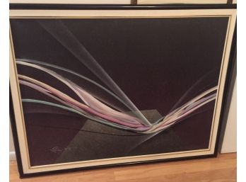 Huge Signed Oil On Canvas Abstract Light Bouncing! Amazing Piece