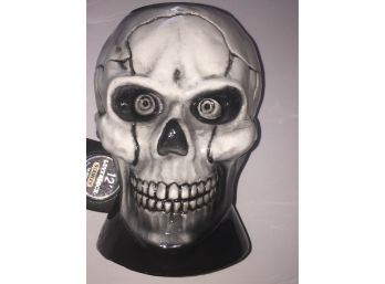 Amazing Scary  Ceramic Signed Skull