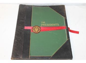 Rare 1906 Signed & Numbered  Large Book Of The Presidents With Actual Etchings