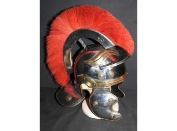 Adult Sized Metal And Brass Roman Empire War Helmet