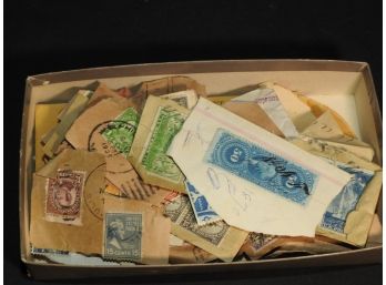 Box Of Old United States Postal Stamps