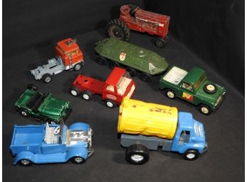 Vintage Diecast Truck Lot Topper Tonka Corgi & More