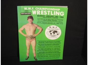 1982 WWF Madison Square Garden Event Program