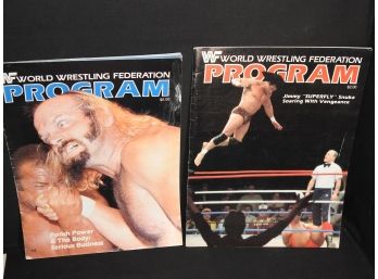 Old WWF WWE Wrestling Programs Lot 3