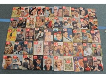 Attic Found 1950s-60s TV GUIDE Magazine Ephemera Book Lot 8 CLASSIC TELEVISION