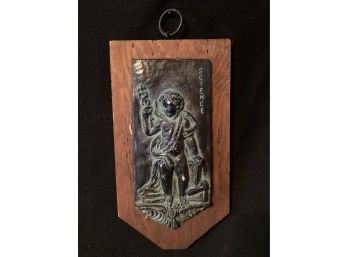 'Science' Wooden Relief Wall Hanging