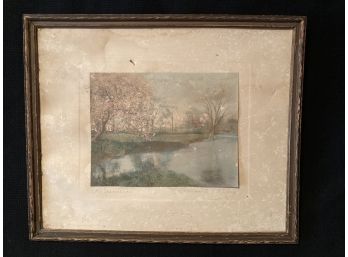 Wallace Nutting Blossom Cove - Signed Picture 1915