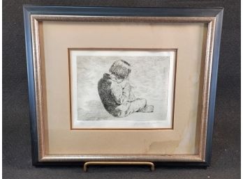 Gunnar Anderson Signed & Number 50 / 93 Pencil Drawing, Framed & Matted - See Description