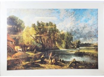 Color Print-Made In Holland By Artist John Constable The Young Waltonians -The Stratford Mill