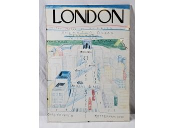 1982 Birch Et Birch LONDON Oxford Street Color Map Print