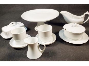 Assortment Of White Porcelain Serving Pieces - Thomas Germany, Block, H&A Co And More