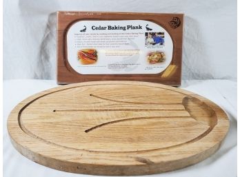 New Handcrafted Pacific Northwest Cedar Baking Plank & Wood Meat Carving Board