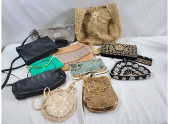 Vintage Collection Ladies Purses Including Gold Mesh Whiting & Davis Evening Bag And More