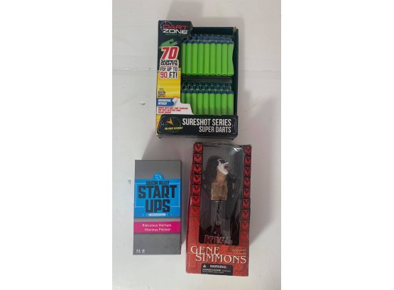 Mixed Lot Of Game , Darts , And Kiss Figure - NEW