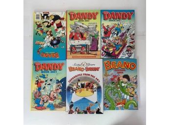 Mixed Book Lot Of 6- The Dandy Book - Beano -