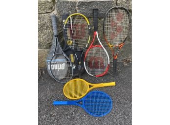 Group Of Tennis Racket And More