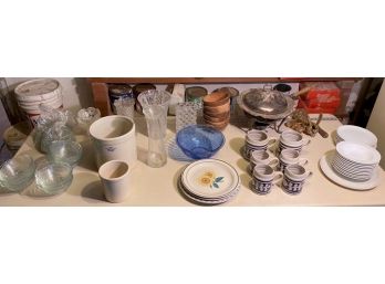 Dealer's Lot - Contents Of Table In Basement Including Waterford