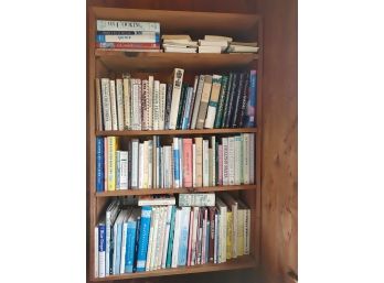 Bookshelf Filled With Cookbooks - Left Side