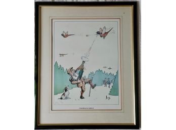 The Champagne Shoot Lithograph Signed Loon
