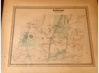 Framed Map Of Pawling