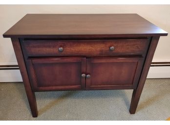Small Dark Stained Sideboard