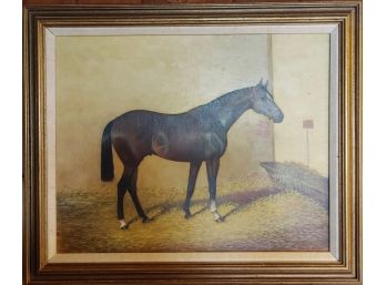 Oil On Canvas, Thoroughbred Signed Archer