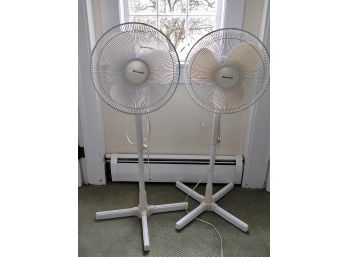 Pair Of Standing Fans By Duracraft