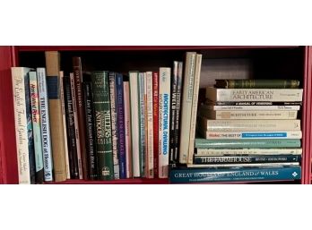 BOOKS: Shelf Lot On Antiques, Gardening, Architecture And More!