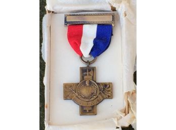World War I New Haven, Conn. Service Medal In Original Presentation Box. 1917 - 1919.
