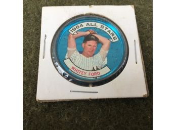 Vintage Whitey Ford New York Yankees 1964 All Stars Old London Coin.