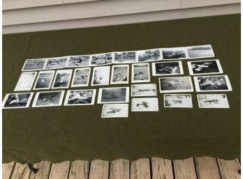 Lot Of 28 Vintage Black & White RC Radio Controlled Airplane Photographs Competition And Trophies.