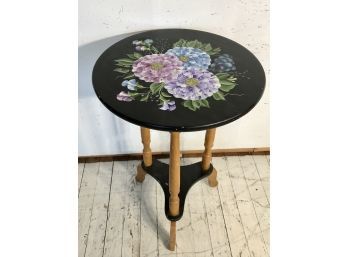 Petite Hand Painted Accent Table