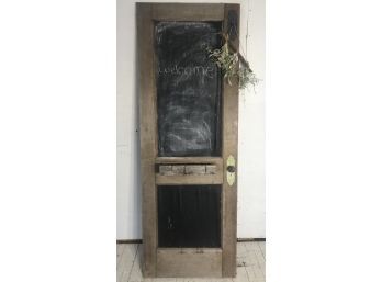 Amazing Antique Door Turned Into Chalkboard