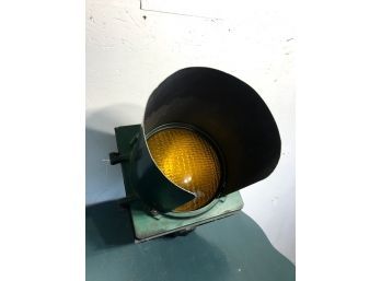 Authentic Yellow Marbelite Traffic Light