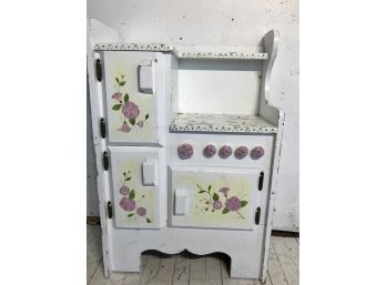 Vintage Childs Hand Painted Play Stove