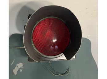 Authentic Red Marbelite Traffic Light