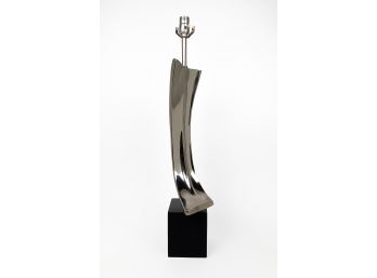 Sculptural Chrome Table Lamp By Richard Barr And Harold Weiss For The Laurel Lamp Co.