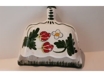Decorative Flower Porcelain Dustpan