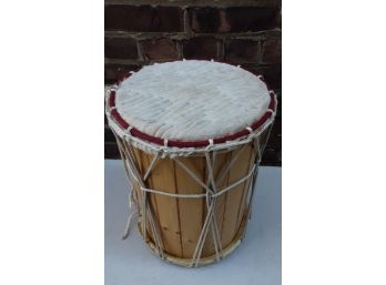 Vintage African Drum About 22 Tall