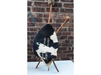 Vintage African Spear And Shield