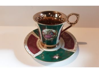 Vintage Porcelain Tea Cup And Saucer