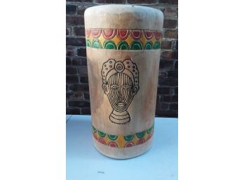 Vintage Carved African Barrel  32x18
