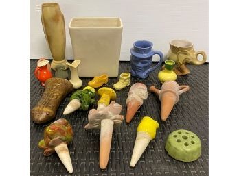 Mccoy Jardiniere And Other Pottery Plant Related Items