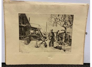 Etching By Lionel Barrymore