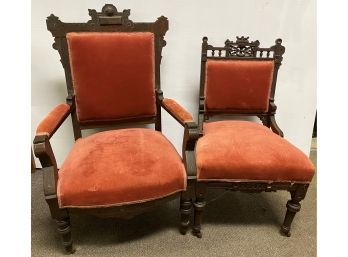 Eastlake Victorian Walnut Chairs