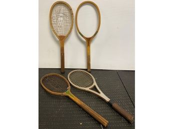 Four Vintage Rackets