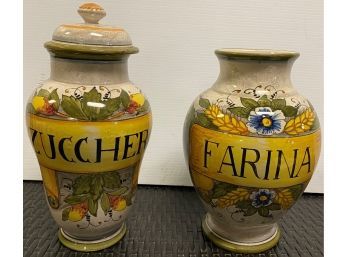 Two Pieces Of Italian Pottery