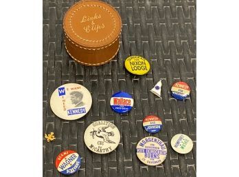 Vintage Political Buttons And More