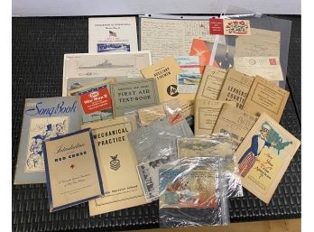 Vintage Military Related Paper Items